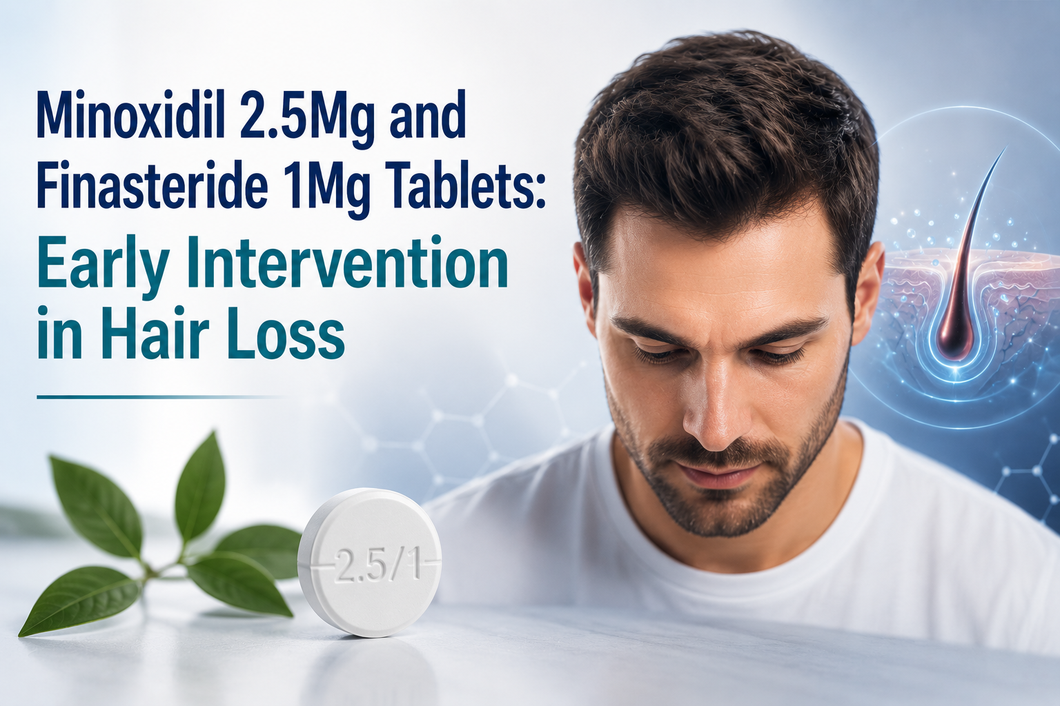 Minoxidil 2.5Mg and Finasteride 1Mg：脱发的早期干预策略
